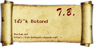 Tök Botond névjegykártya