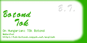 botond tok business card